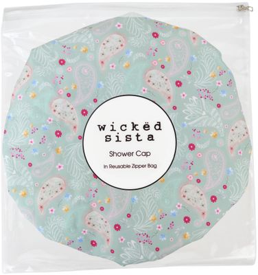 WS Shower Cap in PVC Bag FLORAL PAISLEY