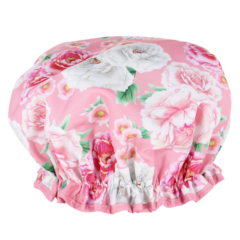WS Shower Cap in PVC Bag SIENNA FLEUR PINK