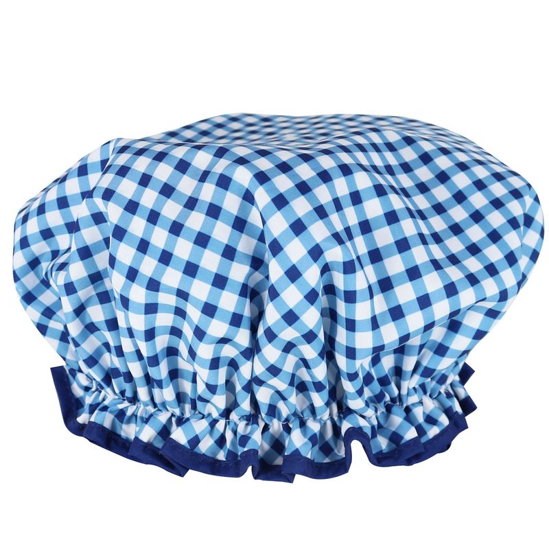 WS Shower Cap in PVC Bag NAVY GINGHAM