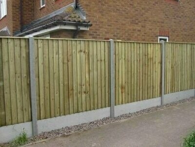 6' x 3' Heavy Duty Closeboard Fence Panel