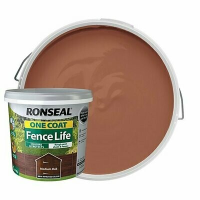 Ronseal 5ltr One Coat Fence life Medium Oak