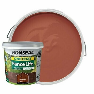 Ronseal 5ltr One Coat Fence life Red Cedar