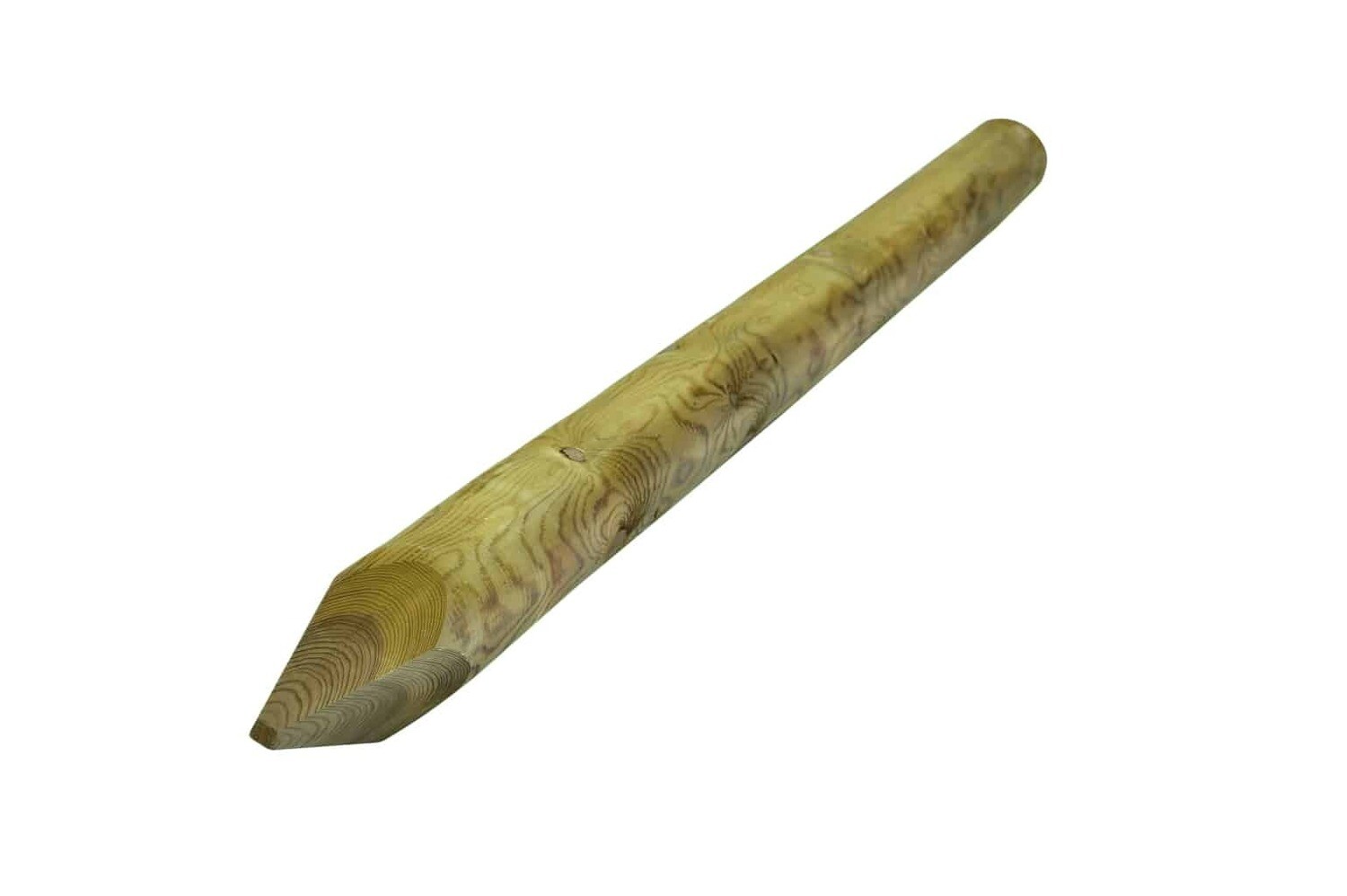 2.4mtr Machined Round Pointed Pole 75mm