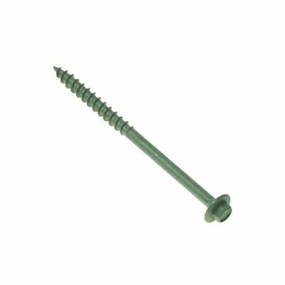 HEX HEAD TIMBERFAST SCREWS GREEN (BOX 50) 150mm