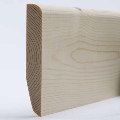 14 x 94mm Chamfered/Round Solid Pine Skirting