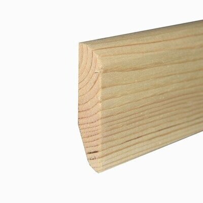 14 x 69mm Chamfered & Round Solid Pine Skirting
