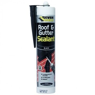 Everbuild 290ml Roof & Gutter Sealant Black