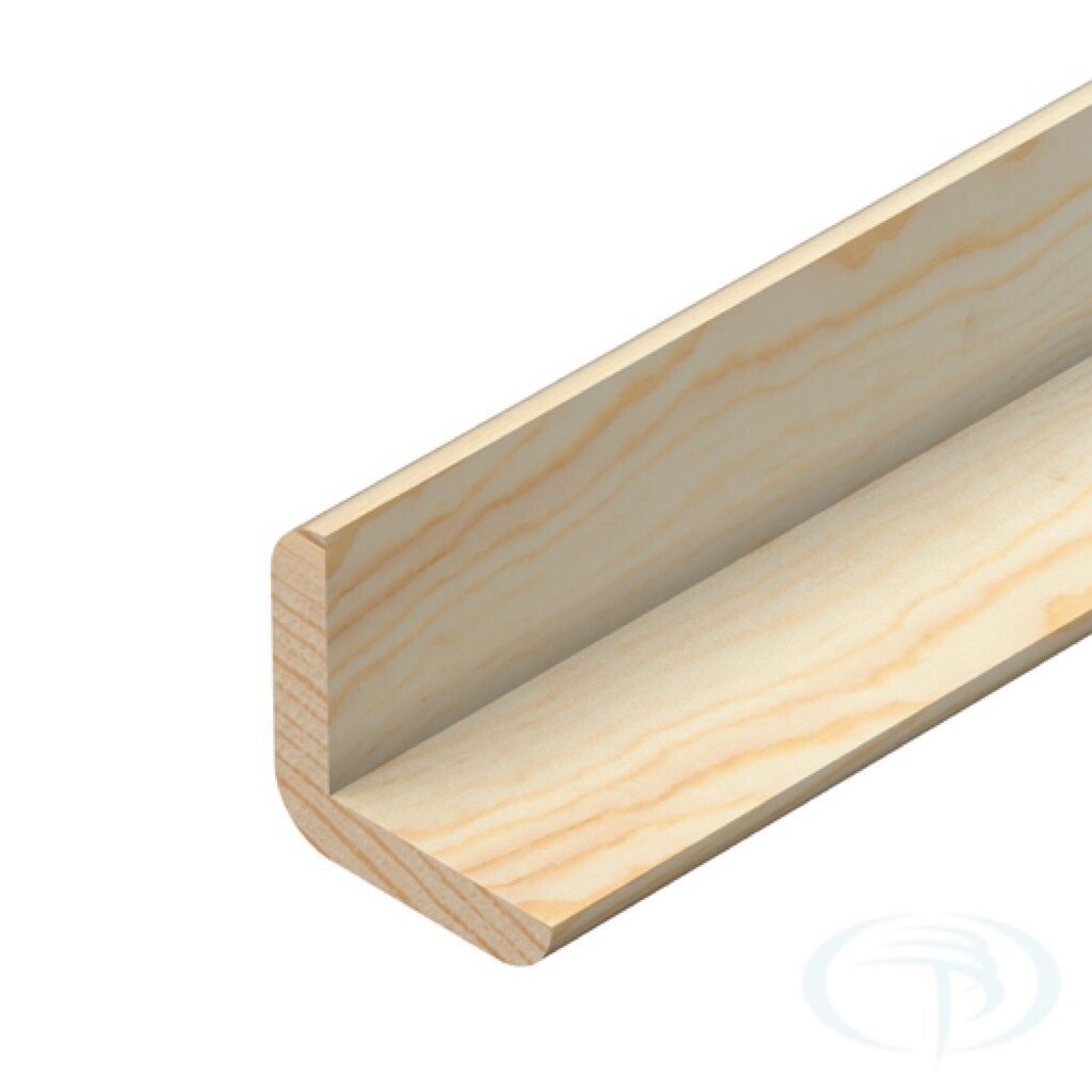 21 x 21 x 2400mm Pine Cushion Corner