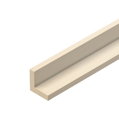 21 x 21 x 2400mm Light Hardwood Square Cushion Corner