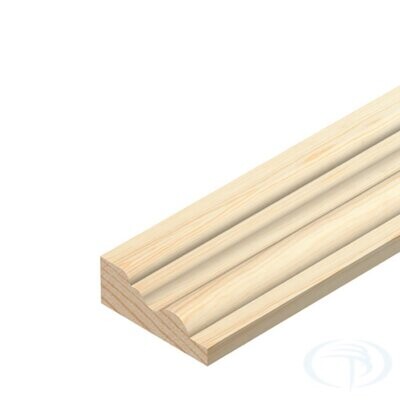 12 x 34 x 2400mm Pine Barrell Mould