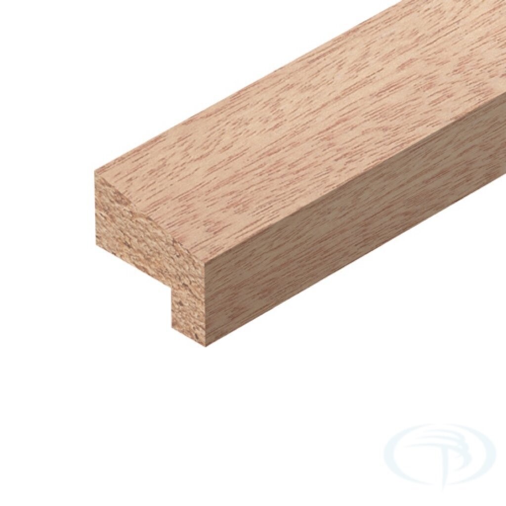 23 x 26 x 2400mm Red Hardwood Firecheck Door Stop