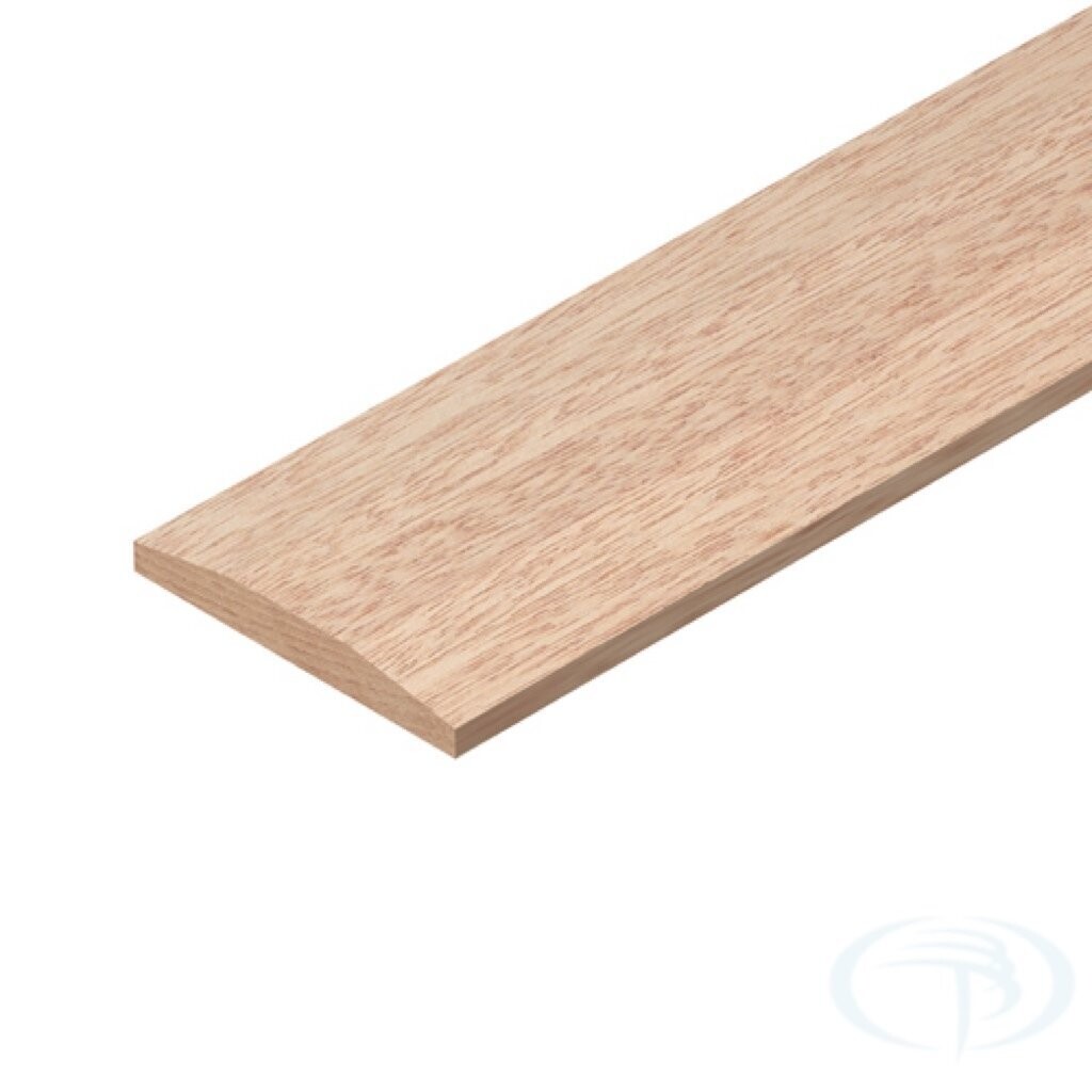20 x 140 x 900mm Red Hardwood Chamfered Threshold