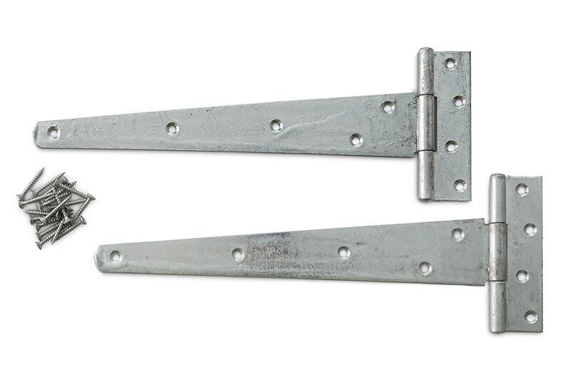 Pair 230mm (9") Galvanised Medium Tee Hinge