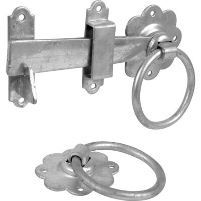 150mm (6") Galvanised Ring Gate Latch