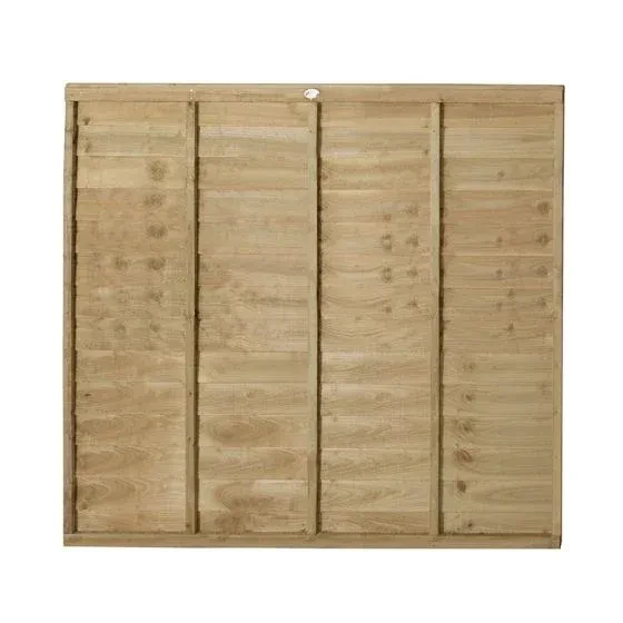 6ft x 4ft (1.83m x 1.22m) Pressure Treated Super Lap Fence Panel