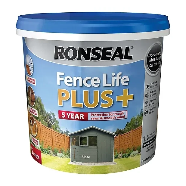 Ronseal 5ltr Fence Life Plus SLATE