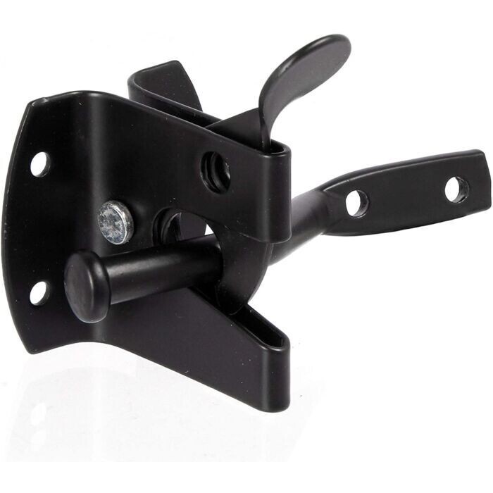 1822 Heavy Epoxy Black Auto Gate Latch