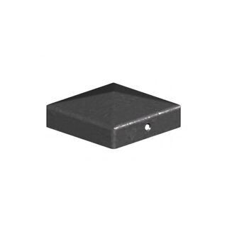 75mm x 75mm Black Metal Post Cap
