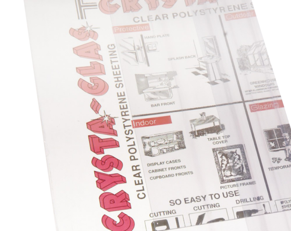1830 x 610 x 2mm (6'x2') Clear Perspex