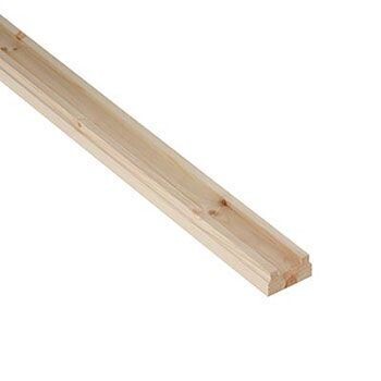 3.6mtr 32 x 63mm Pine Baserail (32mm spindle)