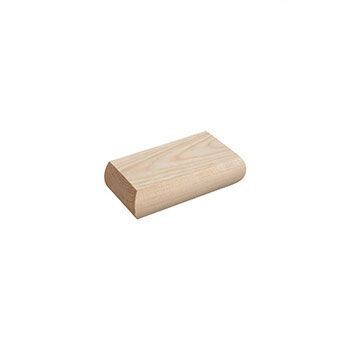 30 x 62 x 125mm Pine Low Profile Half Newel Cap