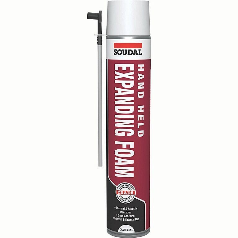 750ml Soudal Gap Filler Expanding Hand Held Foam
