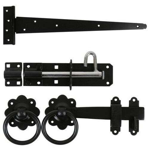 Gate Kit With 1136 Epoxy Black Ring Gate Latch