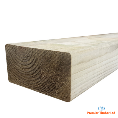 47mm x 100mm C24 Pressure Treated Regularised Timber