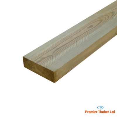 47mm x 125mm C24 Pressure Treated Regularised Timber