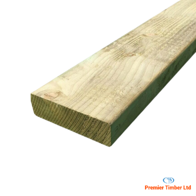 47mm x 150mm C24 Pressure Treated Regularised Timber