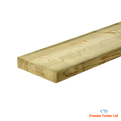47mm x 200mm C24 Pressure Treated Regularised Timber