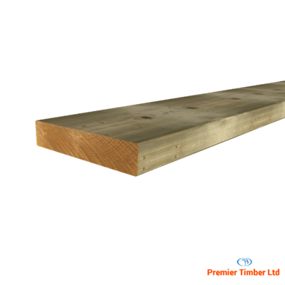 47mm x 225mm C24 Pressure Treated Regularised Timber