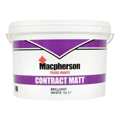 10ltr Macpherson Trade Contract Matt Emulsion