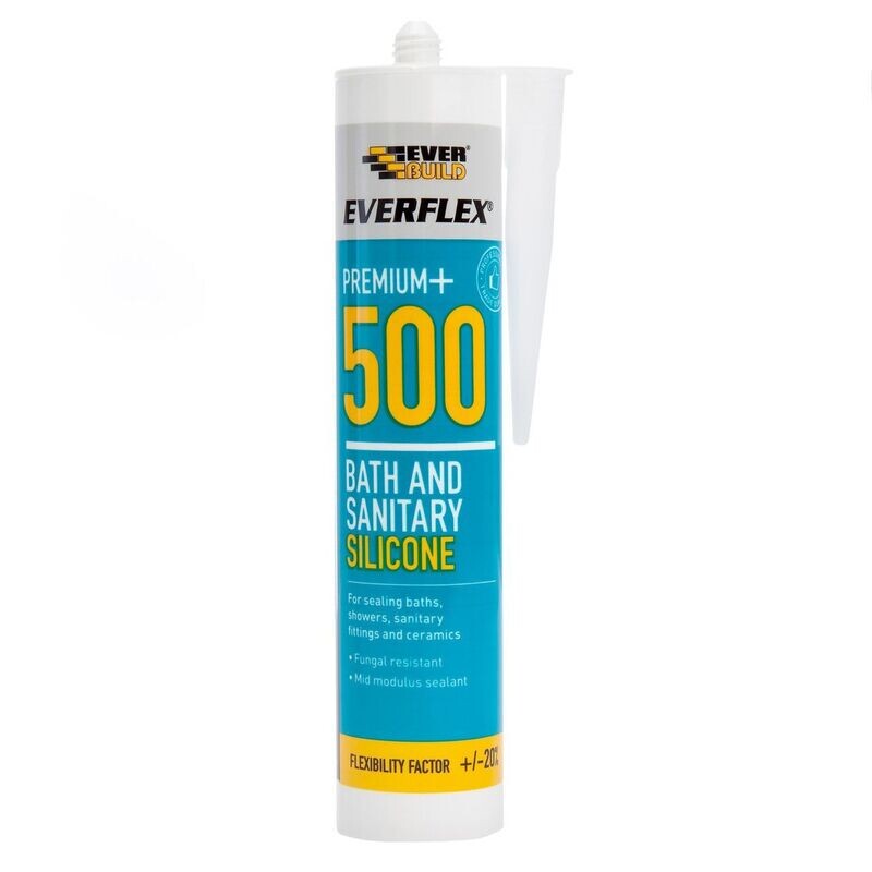 Everbuild 290ml Bath & Sanitary Silicone Clear