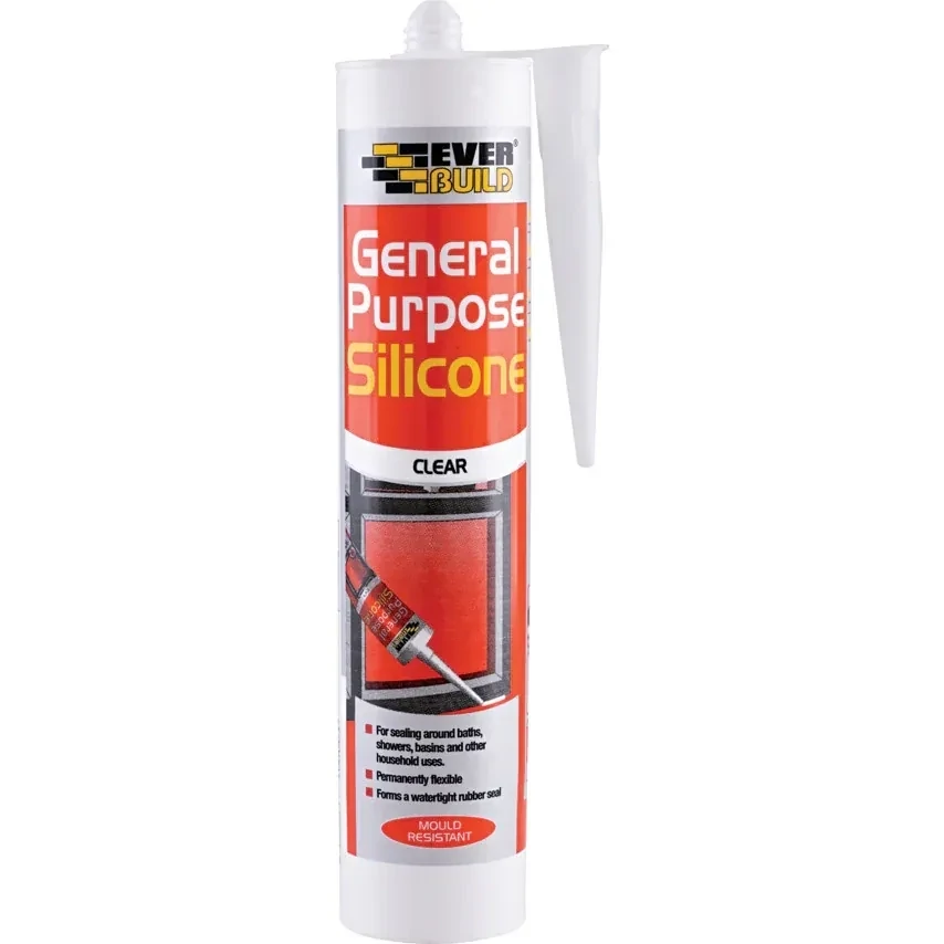 Everbuild 290ml General Purpose Silicone Clear