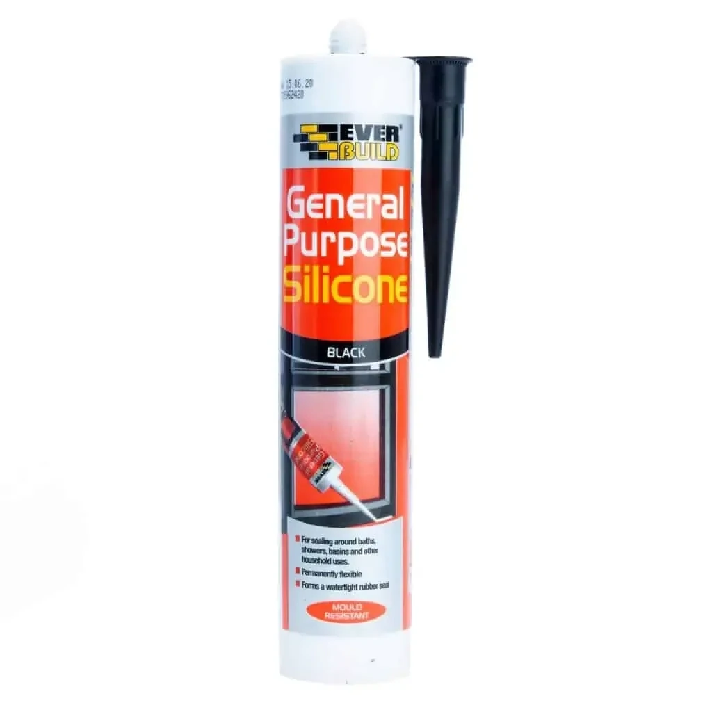Everbuild 290ml General Purpose Silicone Black