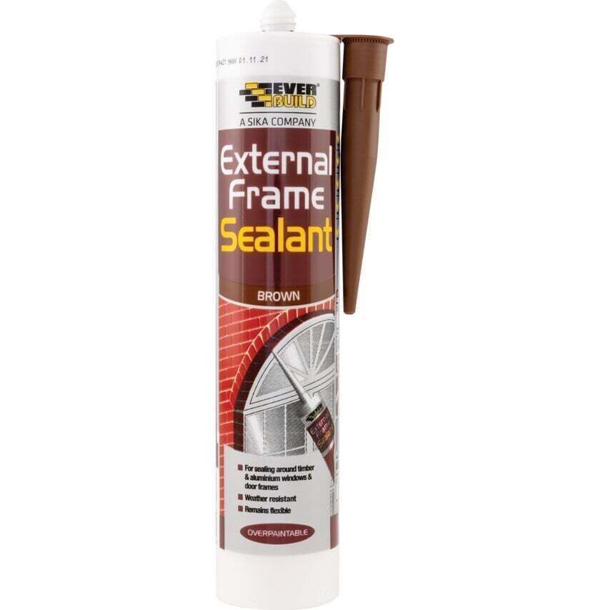 Everbuild 290ml External Frame Sealant Brown