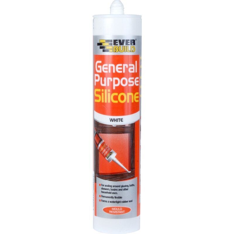 Everbuild 290ml General Purpose Silicone White