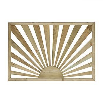 Pine Sun Burst Decking Panel 760 x 1130mm