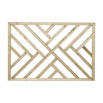 Pine Cross Hatch Decking Panel 760 x 1130mm