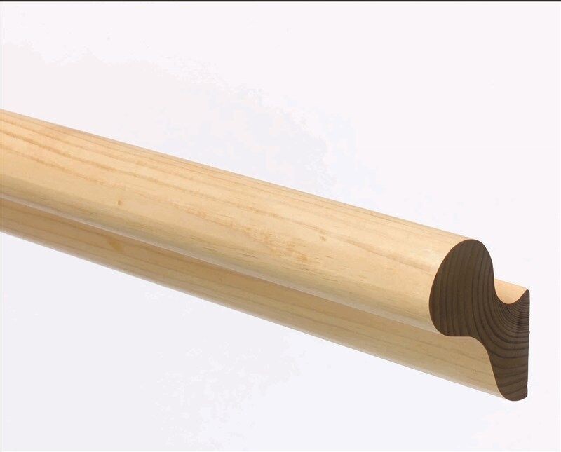 2.1mtr 115 x 44mm Pigs Ear Pine Handrail