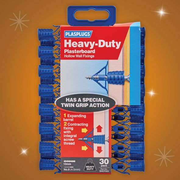 Plasplugs Heavy Duty Plasterboard Fixings (30)