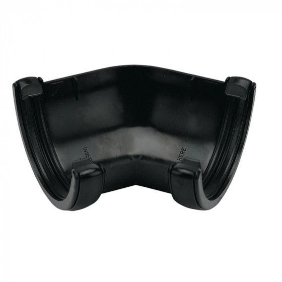 Floplast 135° Black Angle 112mm