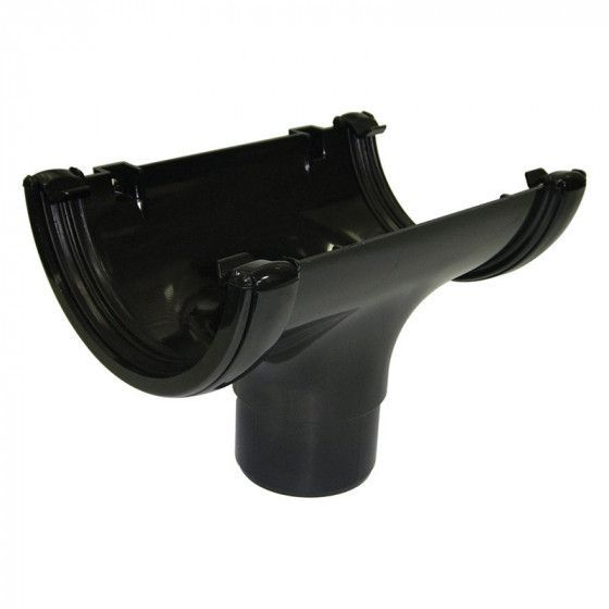 Floplast Black Running Outlet 112mm