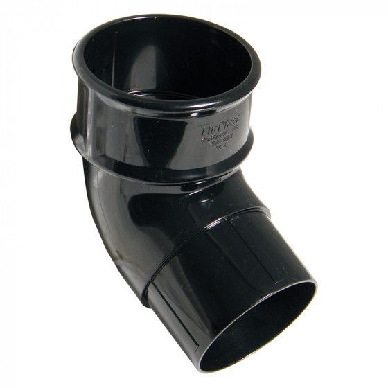 Floplast 112° Black Offset Bend 68mm