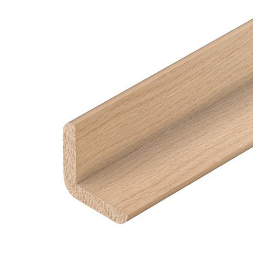 18 x 18 x 2400mm White Oak Cushion Corner