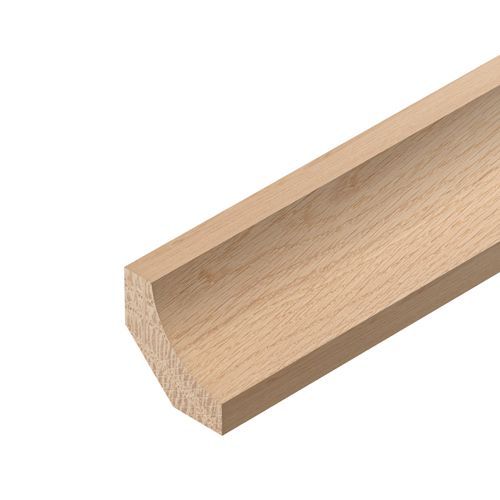 21 x 21 x 2400mm White Oak Scotia