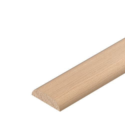 6 x 34 x 2400mm White Oak D-Shape