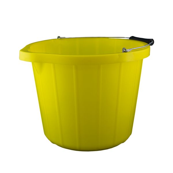 Yellow Heavy Duty Builders Bucket