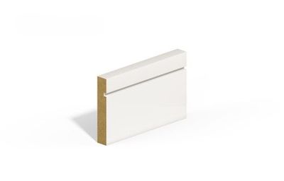 18 x 144mm Grooved Mdf Primed Skirting Board